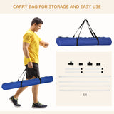 4-Piece Dog Agility Training Equipment – Height Adjustable Jumping Poles for Outdoor Exercise & Obedience Training