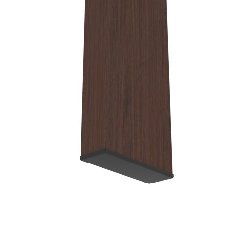 Rectangle Walnut Glass Coffee Table – Modern Clear Center Side Table for Living Room ✨🪞