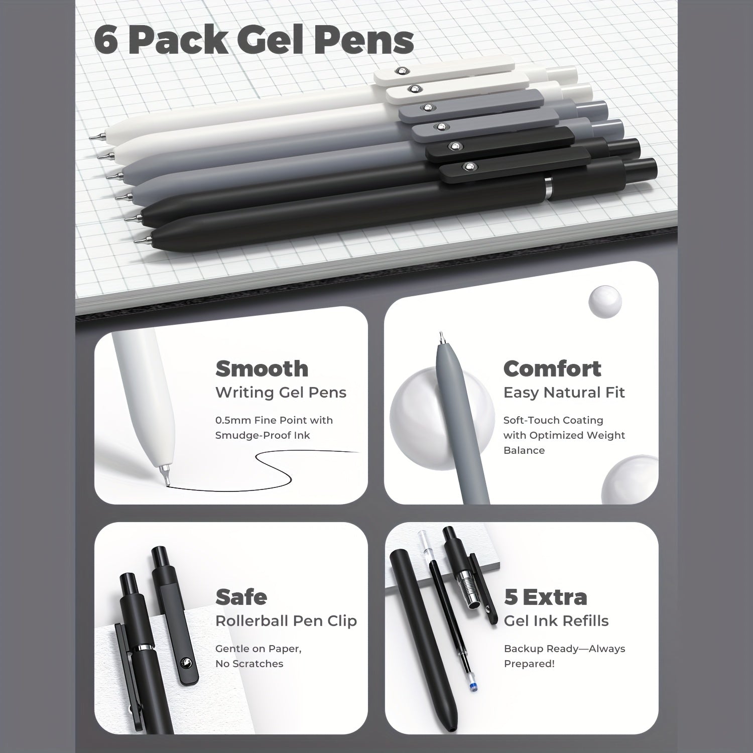 Ultimate 45-Piece School Stationery Kit – Gel Pens, Mechanical Pencils, Highlighters & Pen Case