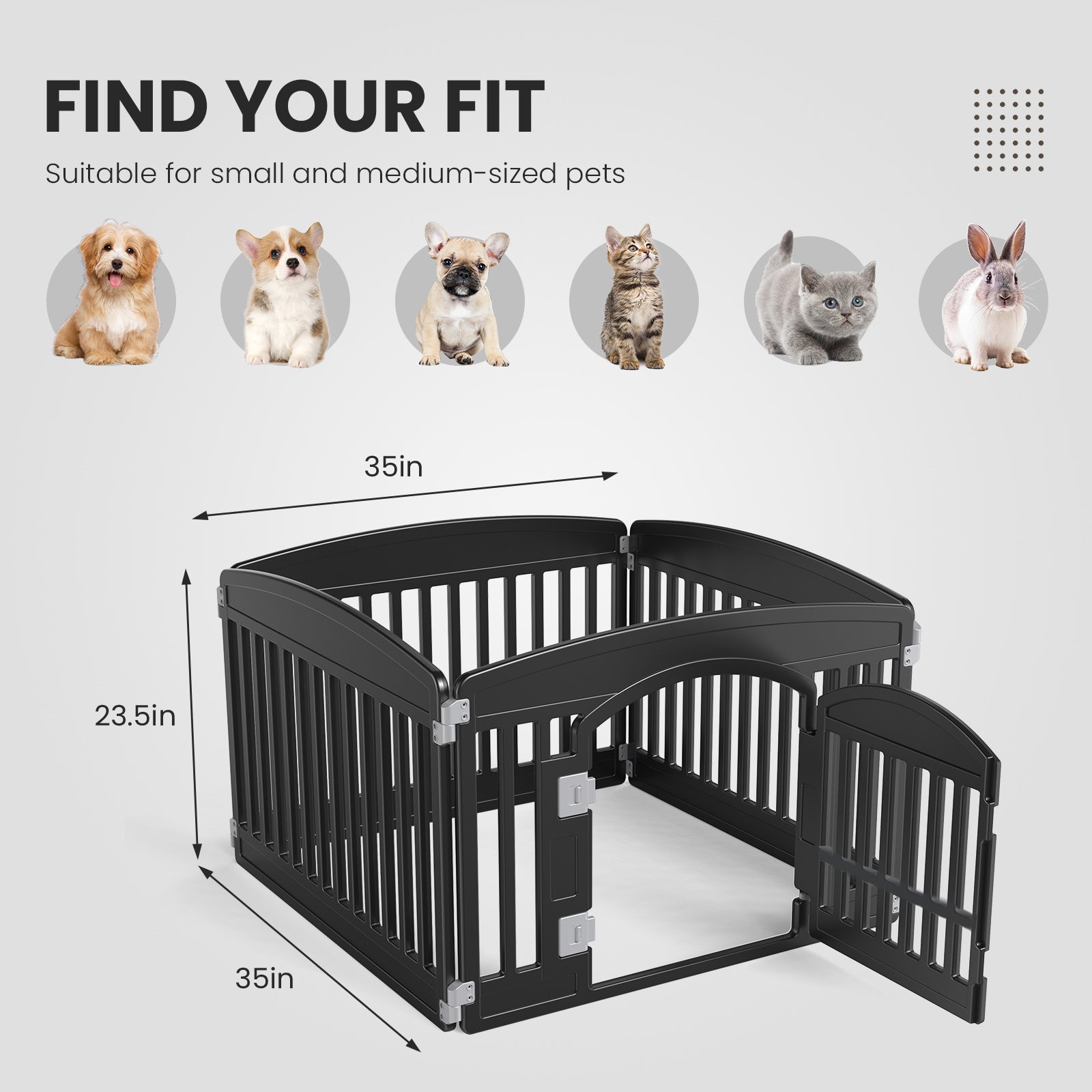 Dog Game Fence – Safe & Reliable Portable Pet Playpen for Indoor and Outdoor Use