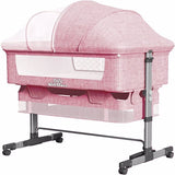 3-in-1 Bedside Crib for Babies – Portable Bassinet, Travel Bed & Co-Sleeper