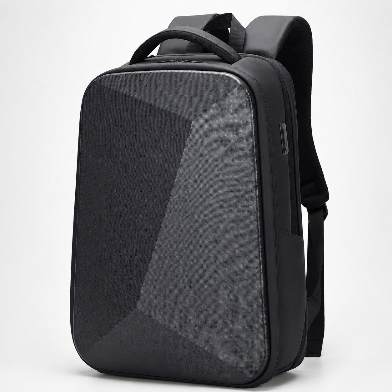 Expandable Hard Shell Anti-Theft Laptop Backpack – 15.6” Business Travel Bag with TSA Lock & USB Port