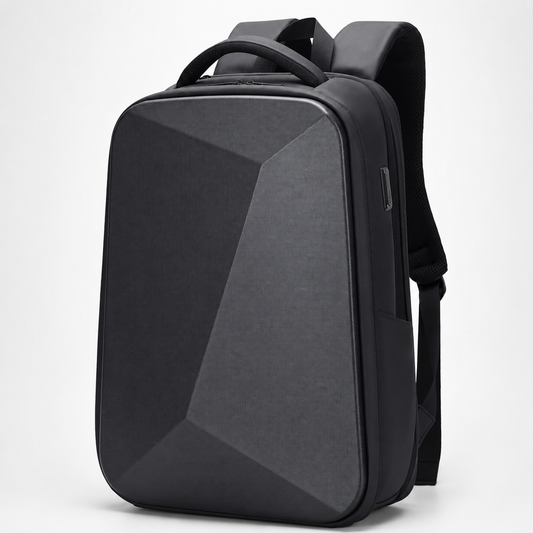 Expandable Hard Shell Anti-Theft Laptop Backpack – 15.6” Business Travel Bag with TSA Lock & USB Port