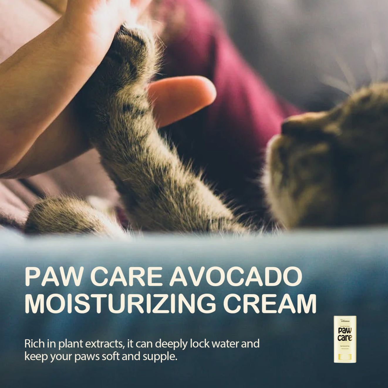 Yegbong Avocado Pet Paw Balm – Nourishing Foot Cream for Dogs & Cats with Avocado Oil, Olive Oil & Shea Butter