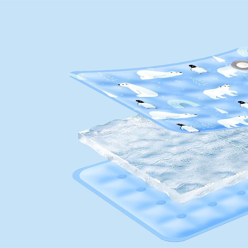 Pet Summer Cooling Pad – Ice Bear Shape Washable & Portable Cooling Mat for Cats