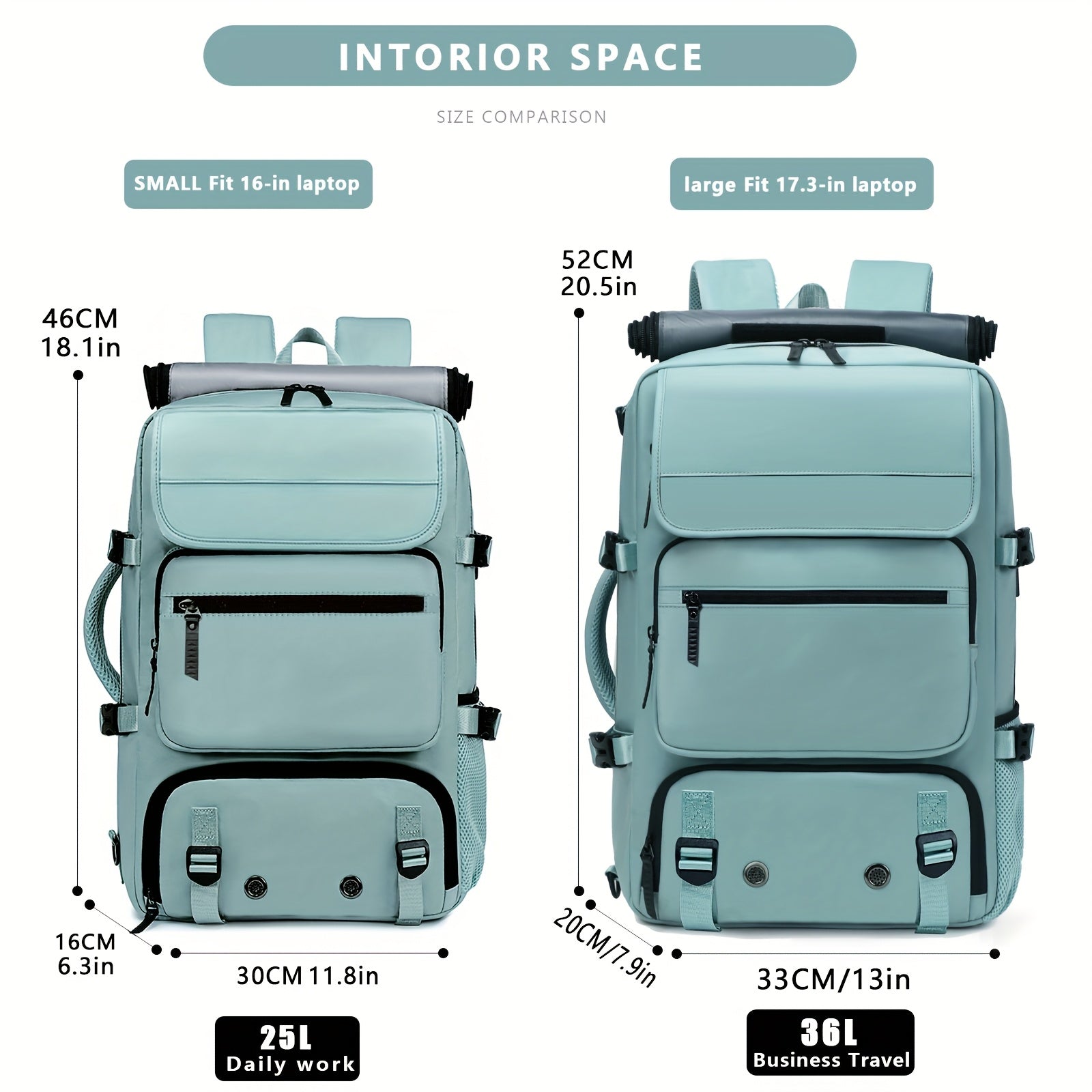 2025 New Multi-Functional 16″ Laptop Travel & Business Backpack for Men & Women – Large Capacity with Shoe Pocket & Crossbody Straps 🎒