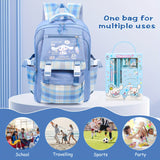 Sanrio Cinnamoroll Large-Capacity Duffel Bag – Travel & School Gear with Stationery Set