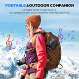 Portable Waterproof Bluetooth Speaker with LED Light