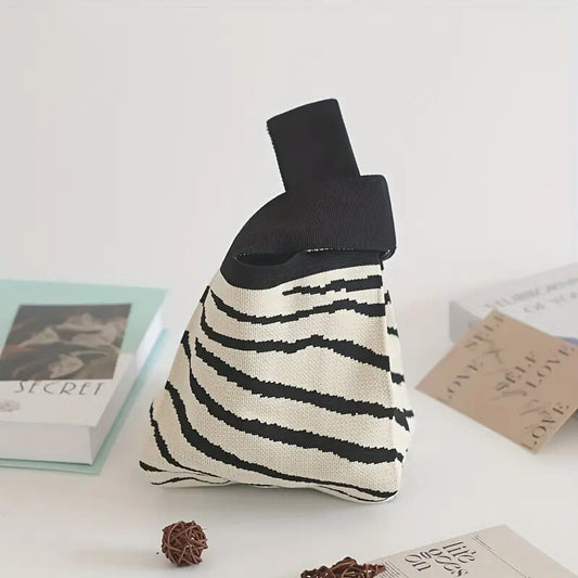 Women’s Knitted Wool Bucket Bag – Versatile Handbag & Casual Tote