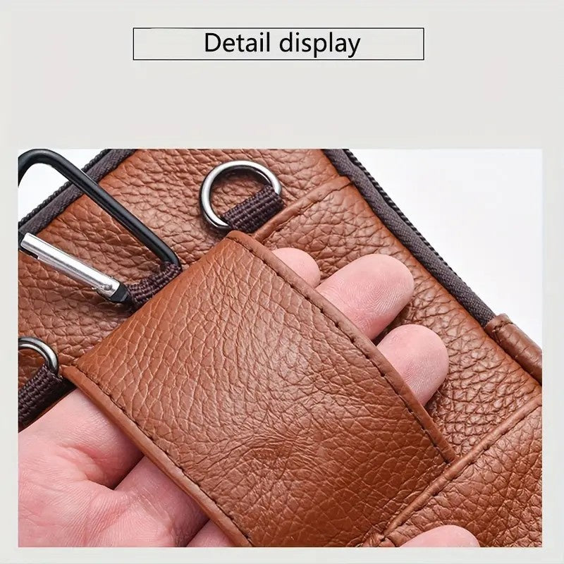Premium Leather Phone Shoulder & Belt Case