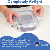 48-Piece Leak-Proof Meal Prep Food Storage Containers Set – Airtight, BPA-Free with Snap-Lock Lids & Free Labels