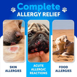 Dog Allergy Relief Chews – Fish Oil Supplements for Itchy Skin, Hot Spots & Seasonal Allergy Support