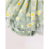 Newborn & Infant Baby Girl Summer Outfit 🌸 Floral Romper Dress with Bow Headband