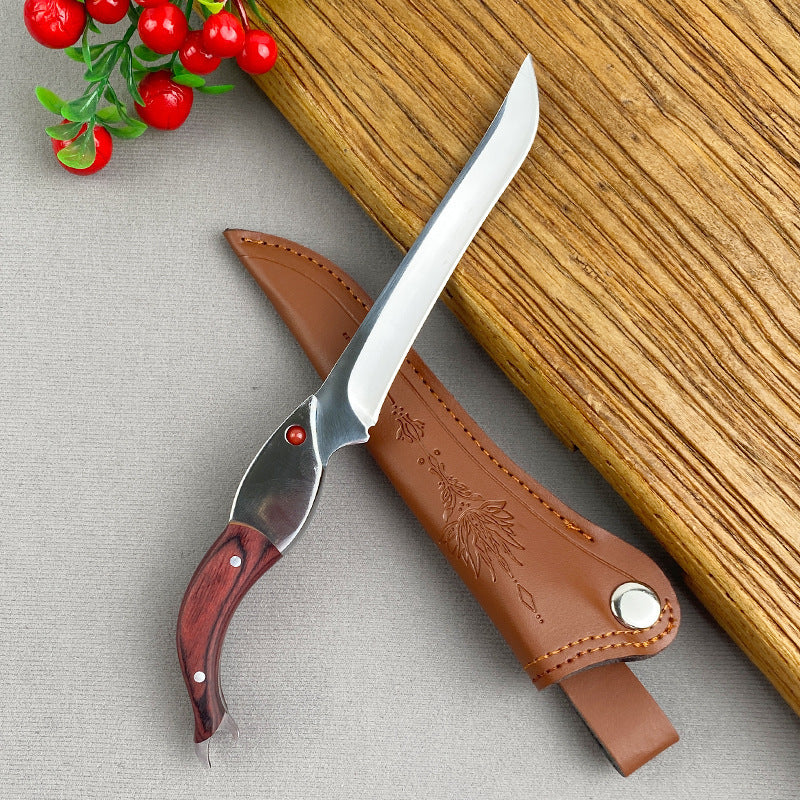 Portable Picnic Straight Knife – Compact Folding Paring Knife with Straight Blade & Ergonomic Handle
