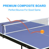 Folding Portable Table Tennis Table Set with Net, Paddles & Balls – Compact Indoor & Outdoor Game Table 🏓🎯