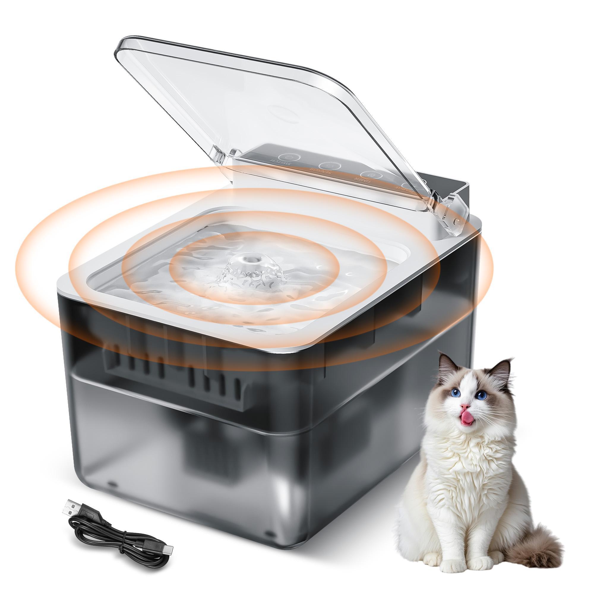 Wired Automatic Pet Fountain – Smart Dog & Cat Water Dispenser with Automatic Sensing Function for Continuous Fresh Hydration