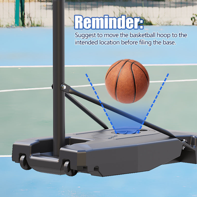 ToTheCore Adjustable Basketball Hoop – Portable Stand 5.2–8.5 ft with PC Backboard, Large Base & Wheels 🏀
