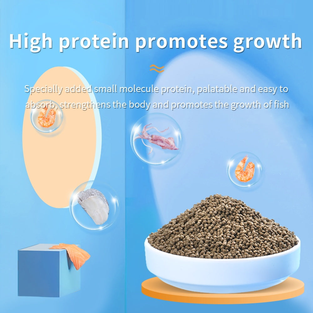 Betta Fish Food – High-Protein Floating Pellets for Color Enhancement & Immune Support (230g Blue Tube)