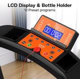 Folding Electric Treadmill Running Machine with LCD Display & Safety Key – Compact Home Fitness Equipment 🏃‍♂️🔥