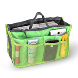 Women’s Travel Insert Handbag Organizer 👜 Multi-Pocket Makeup & Toiletry Purse Liner with Hand Strap