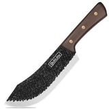 Qulajoy 7.3‑Inch High‑Carbon Stainless Steel Meat Cleaver – Professional Butcher Chopper with Secure Hardwood Handle