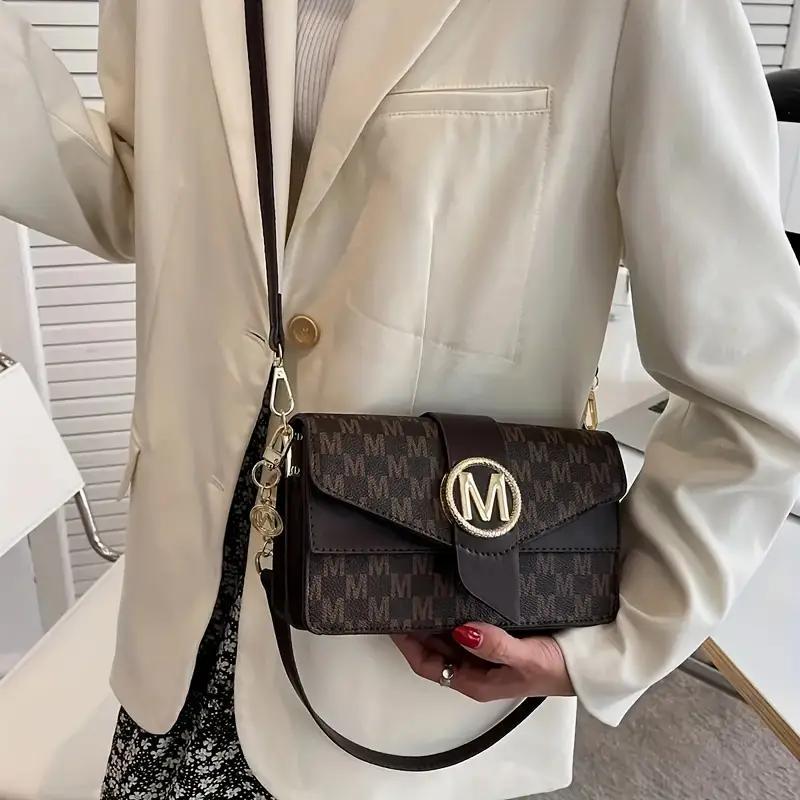 Women’s Stylish PU Leather Shoulder Bag – Simple Flap Crossbody Purse & Handbag