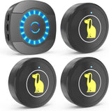 Adjustable Waterproof Dog Doorbell – Touch-Activated Potty Training Bell with Long-Range & Custom Tones