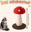 Large L-Shape Cat Scratching Board – 23.6″ Vertical & Horizontal Scratch Pad with Toy Ball