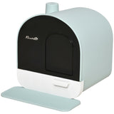 Cat Litter Box with Lid – Indoor Enclosed Litter Tray with Spoon & Strainer, Odor Control & Easy Cleaning for Cats