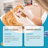 Pet Dental Finger Cots – Gentle Plaque Cleaning & Refreshing Breath Oral Care Tool
