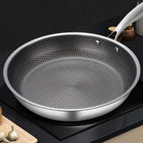 Honeycomb Stainless Steel Non-Stick Frying Pan – 10 in Skillet (1-Piece)