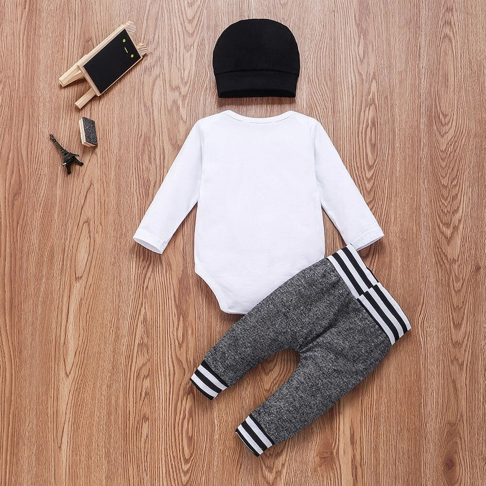 Newborn Baby Boy & Girl Outfit Set – Soft Cotton Romper Bodysuit with Pants | Infant Clothes 2PCS