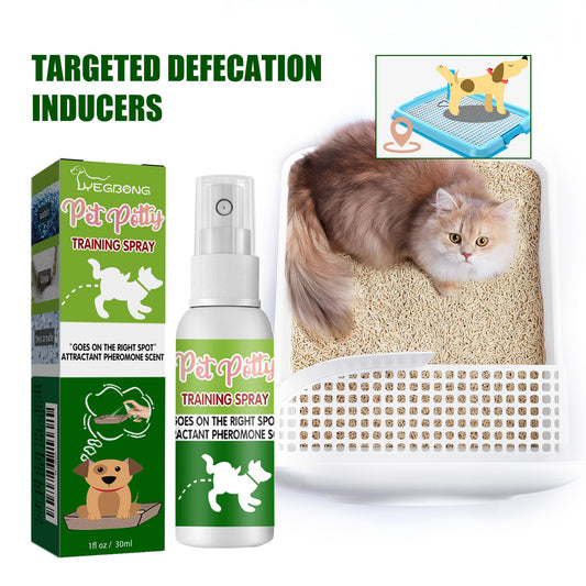 Pet Toilet Inducer Spray – Targeted Toilet Positioning Training Agent for Cats & Dogs