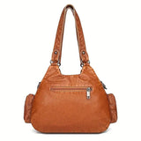 Vintage High-Quality Leather Luxury Handbag – Elegant Shoulder & Tote Bag for Women