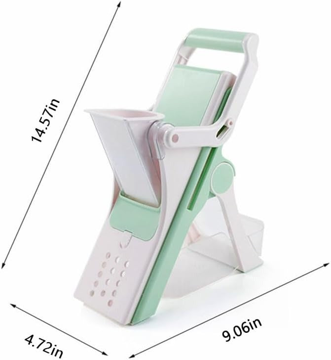 Safe 5-in-1 Mandoline Slicer - Multifunctional Vegetable Chopper for Fries, Salads & More
