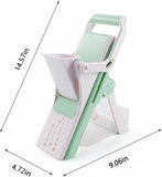 Safe 5-in-1 Mandoline Slicer - Multifunctional Vegetable Chopper for Fries, Salads & More