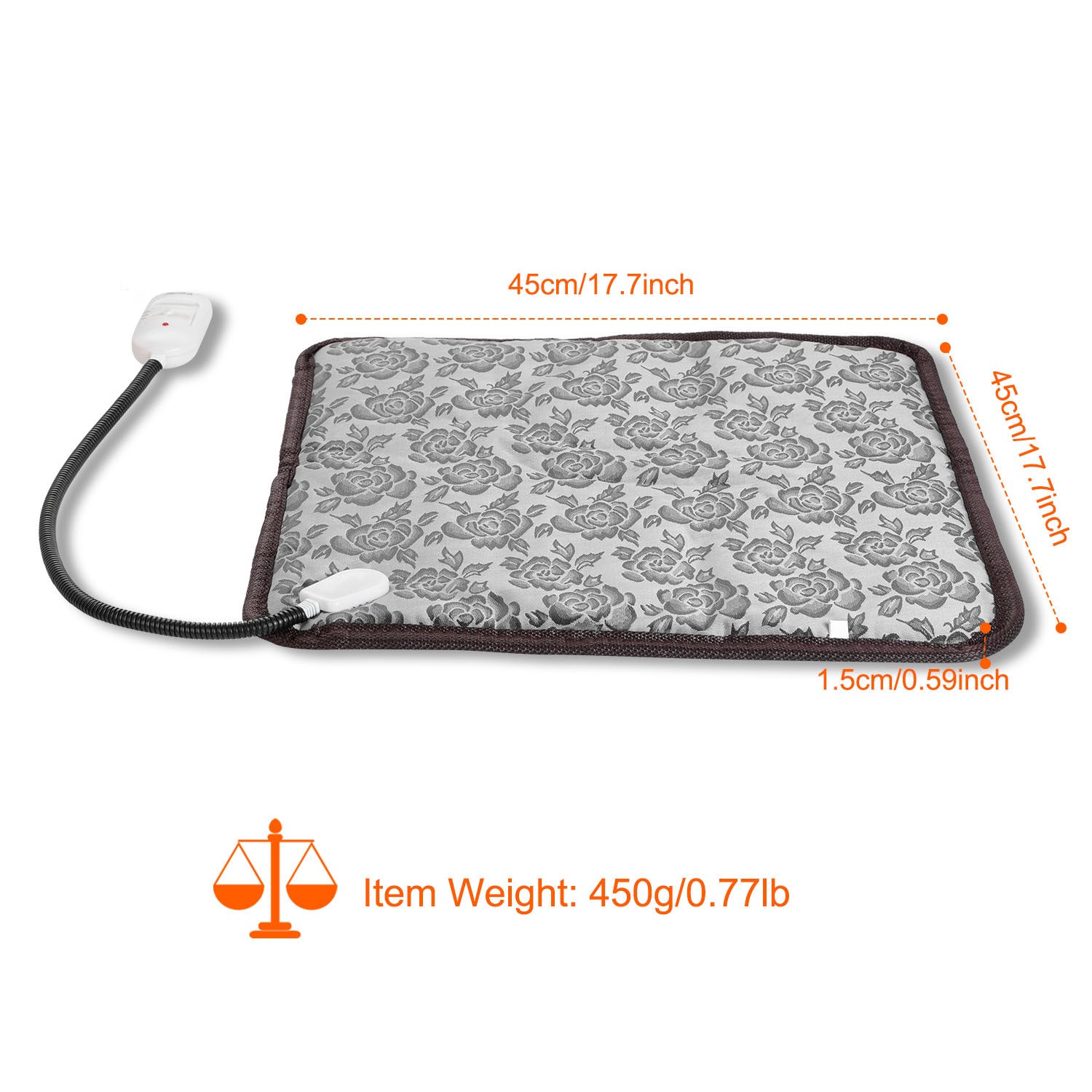 Pet Heating Pad – Electric Waterproof Heating Mat with Adjustable Temperature & Chew-Resistant Cord for Dogs & Cats