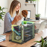 5-Shelf Mesh Desktop Organizer with File Shelf, Sliding Drawer & Large Pen Holder – Multi-Function Desk Storage for Home & Office 🗂️