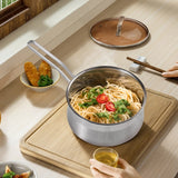 Wangyuanji 2.85 QT Non-Stick Stainless Steel Saucepan – Durable 304 SS Pot for All Cooktops