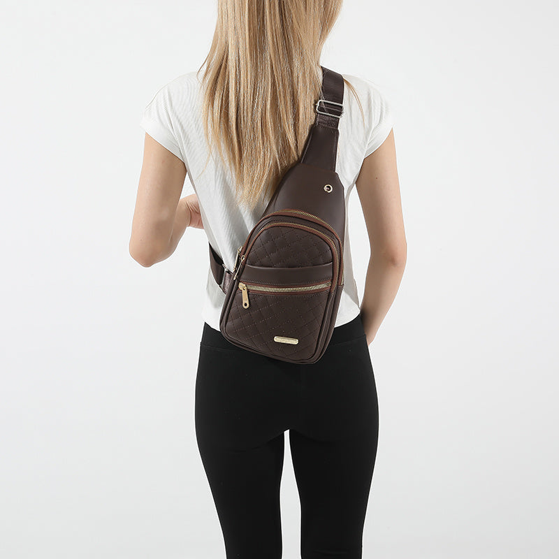 Storage Sling Travel Bag 🎒 Water-Resistant Crossbody Chest Bag with Earphone Hole – For Men & Women