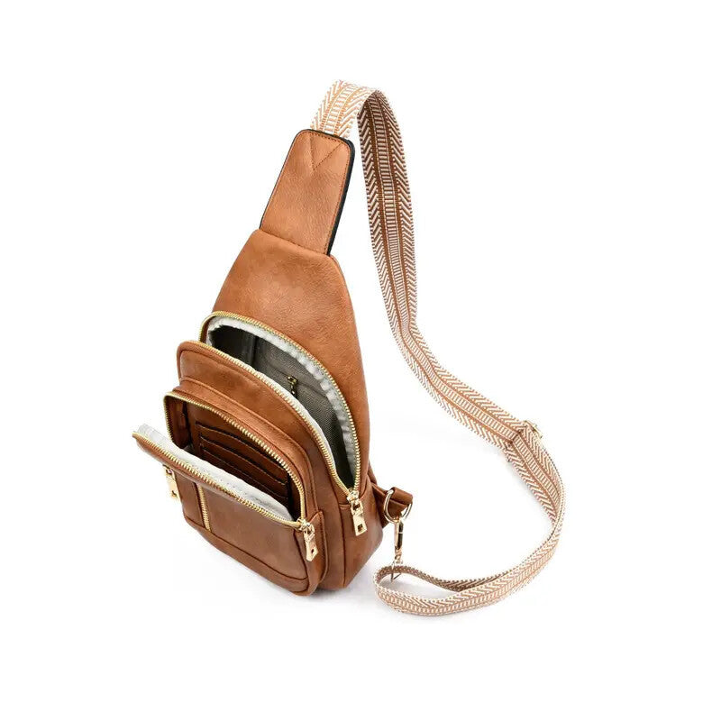 Women’s Large Crossbody Handbag – Multi-Layered PU Leather Shoulder & Messenger Bag