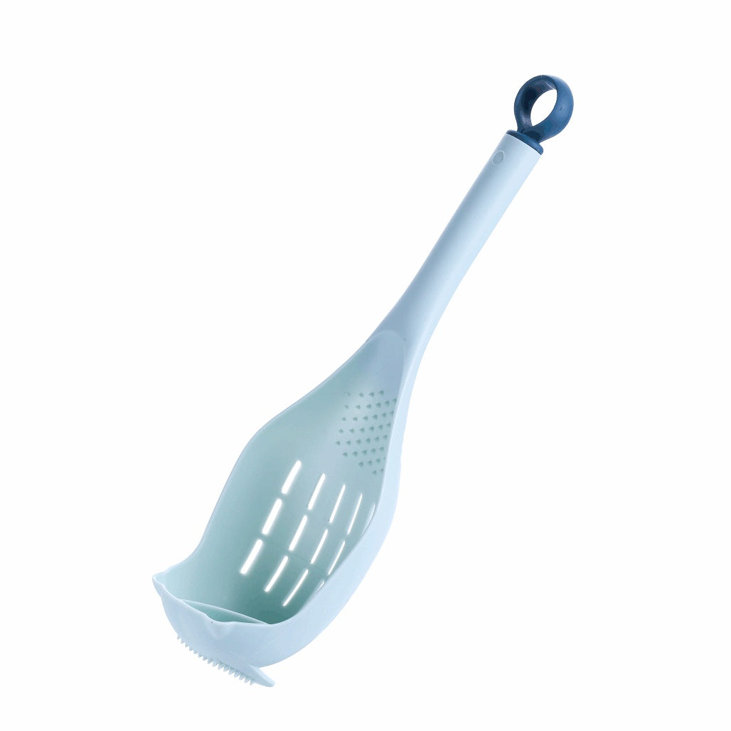 Large Plastic Colander Scoop Spoon – Heat-Resistant Long-Handled Strainer for Soup, Pasta, Vegetables & More