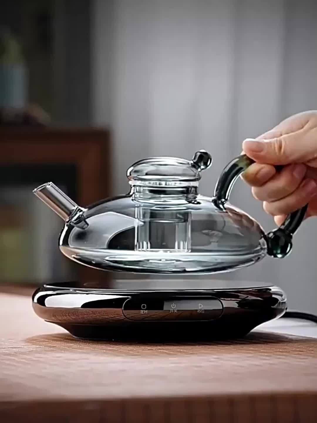 600ml Glass Teapot Set – Elegant & Heat-Resistant Tea-for-One with 4 Cups
