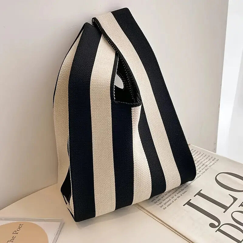 Women’s Knitted Wool Bucket Bag – Versatile Handbag & Casual Tote