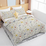 3-Piece Mushroom Decoration Comforter Set – Soft Microfiber, Includes Comforter & 2 Pillowcases, Available in Twin/Full/Queen/King