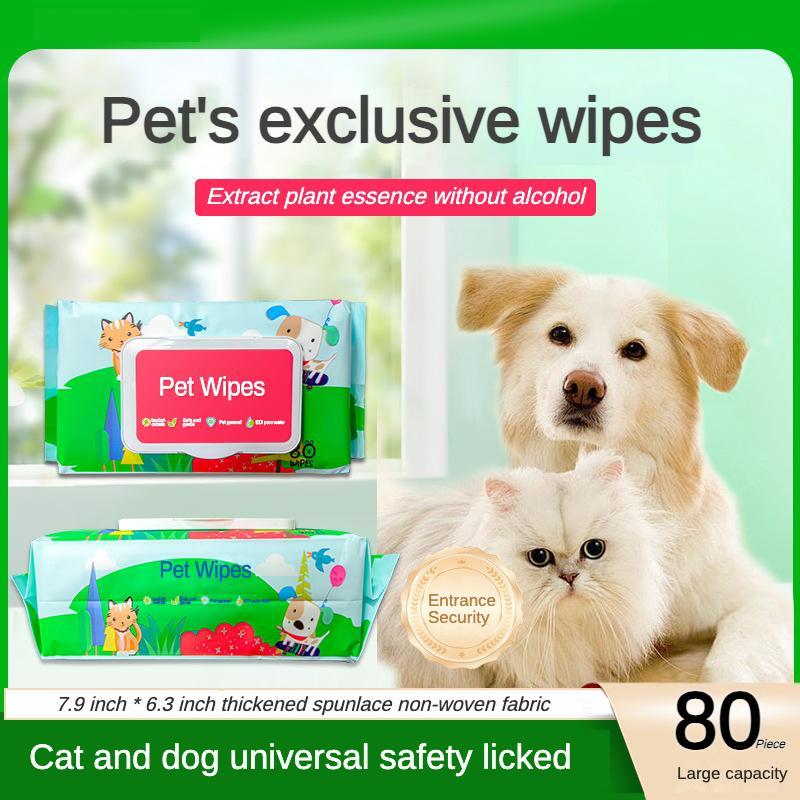 Plant-Based Fragrance-Free Pet Wipes – Gentle, Hypoallergenic & Eco-Friendly Cleaning for Dogs & Cats