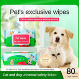 Plant-Based Fragrance-Free Pet Wipes – Gentle, Hypoallergenic & Eco-Friendly Cleaning for Dogs & Cats