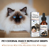 Yegbang External Deworming Drops for Pets – Flea, Tick & Lice Treatment with Soothing Itch Relief for Cats & Dogs
