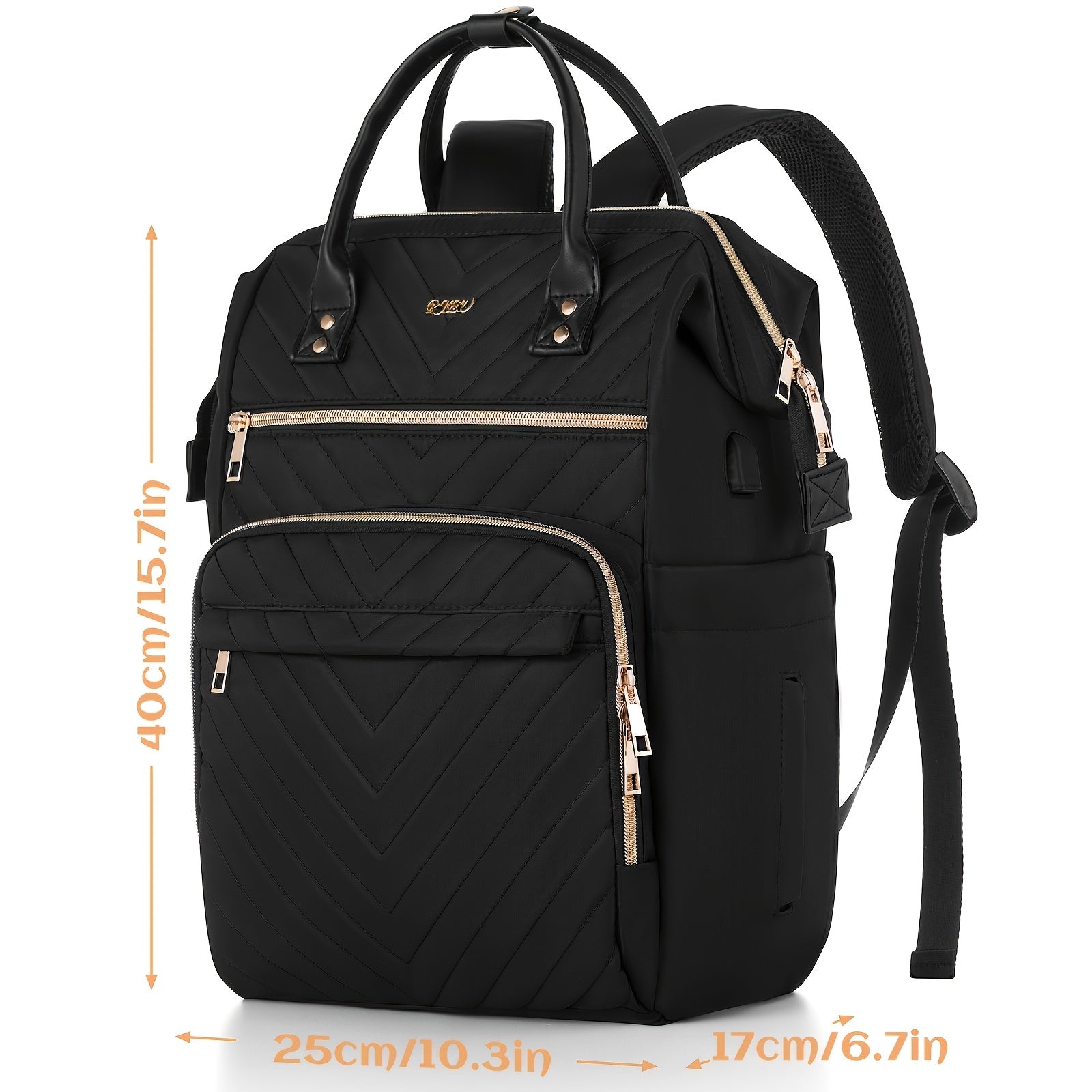 YAMTION High-Quality Women’s Laptop Backpack – Oxford Fabric, Soft-Shell, Multi-Compartment Bookbag for College, Travel & Office 👜
