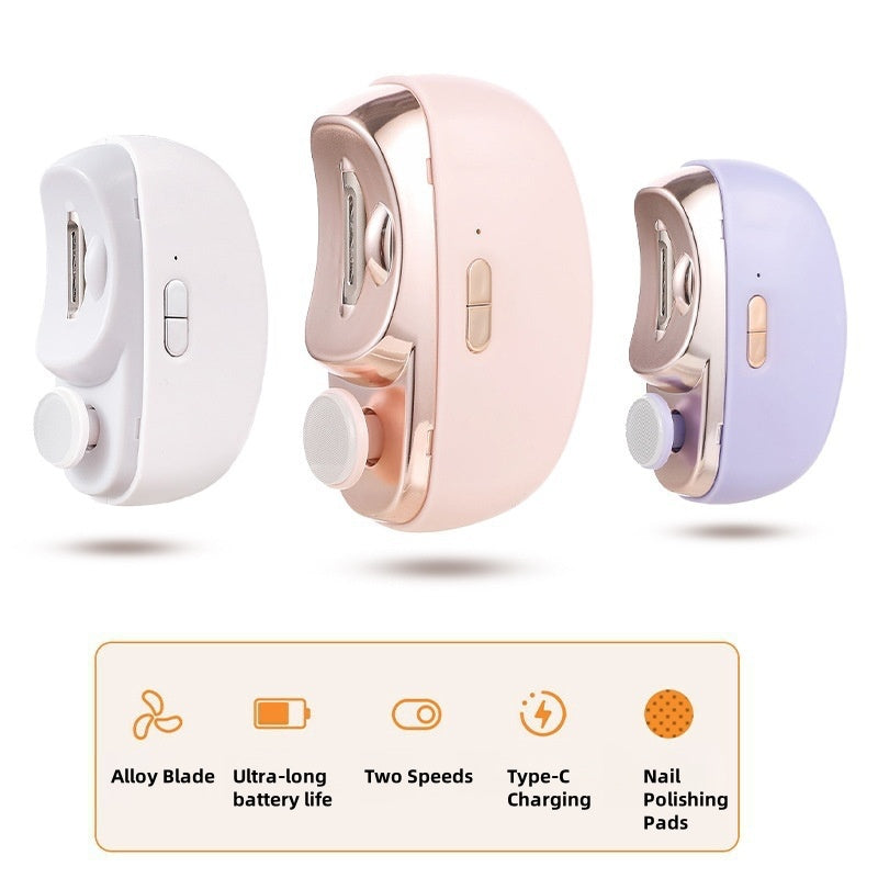 Electric Nail Grinder & Anti-Pinch Nail Clipper – Safe, Multi-Purpose Nail Care Tool for Kids & Adults